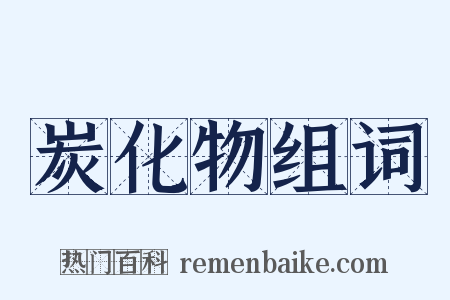 炭化物组词是什么意思的图片